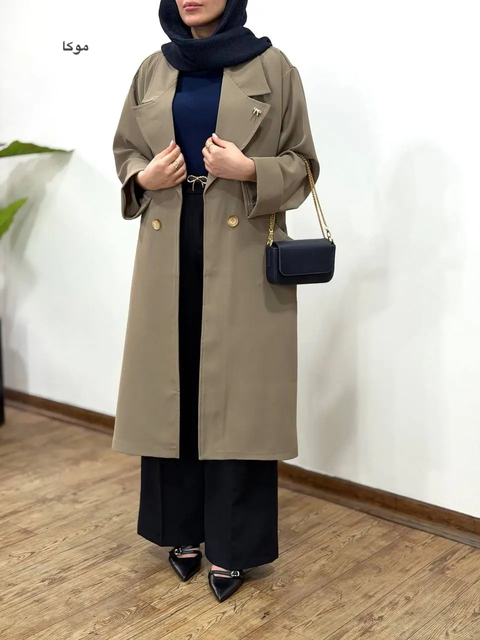 مانتو بلند کرپ سان جوانه